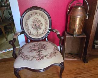 Embroidery Antique Chair