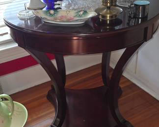 Antique Mahogany Drum Table 