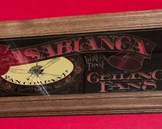 Casablanca Ceiling Fans Advertising Sign