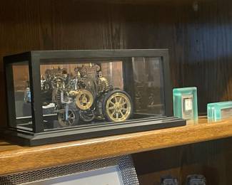 cool toys for girls or boys have many steam engine and such under glass :)