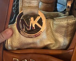 kors leather bag