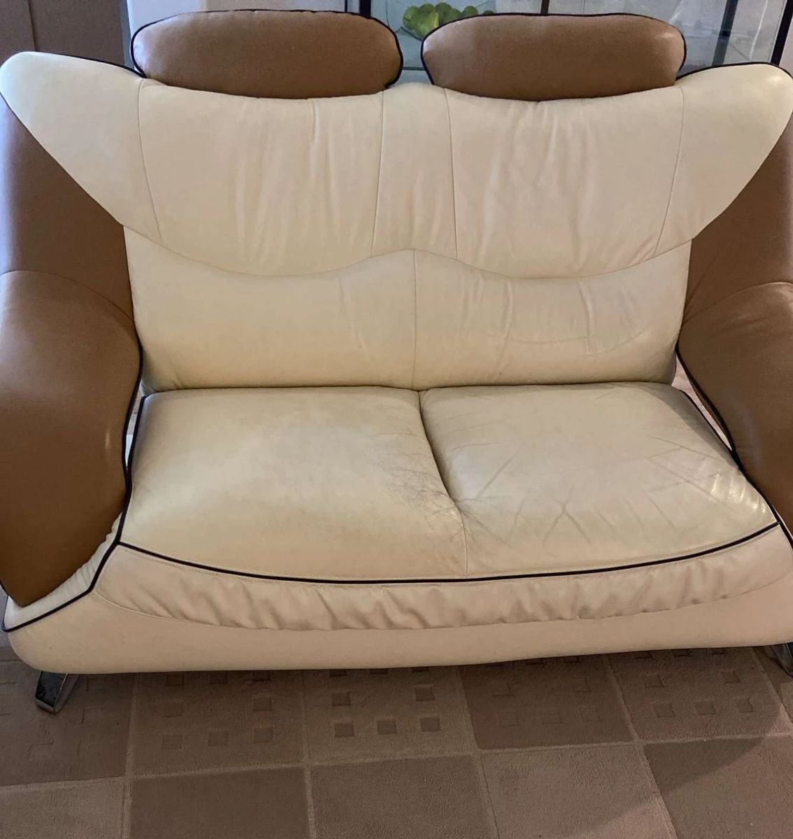 Diva Casa Bonded Leather Sofa