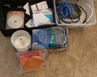 Ethernet Cables, Netgear WirelessG Router, And Stuff To Customize Your Own CDs