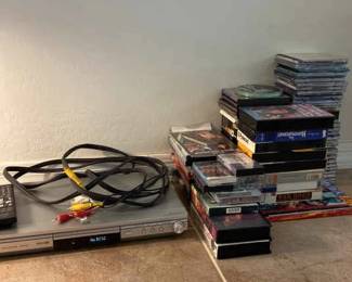 Panasonic DVD Player, CDs, DVDs, Cassette Tapes