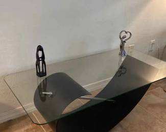 Cool Shaped Glass Coffee Table