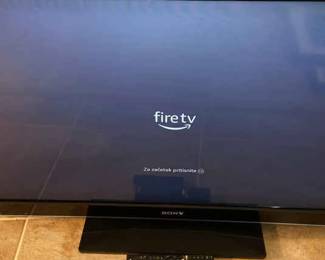 Sony Tv, With Remote, And Amazon Fire Tv Stick 4k 