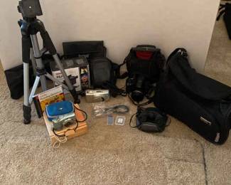Cameras, Binoculars, Camera Stand, And More