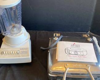 Hamilton Beach 7 Speed Blendmaster And A AllClad Belgian Waffle Maker