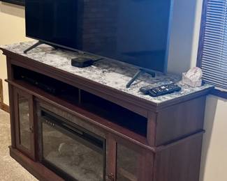 Working electric fireplace