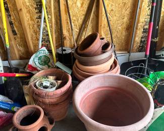 Garden pots and supplies
