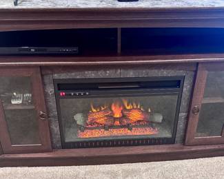 Working electric fireplace
