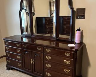 Dresser with mirror