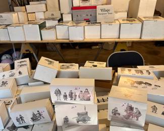 There are over 100 Dickens Village houses and collectibles in this sale - almost all with original box!