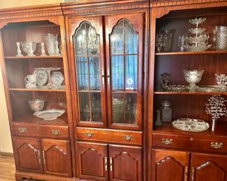 Large Curio and Waterford Crystal