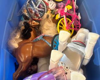 Barbie and horse toys