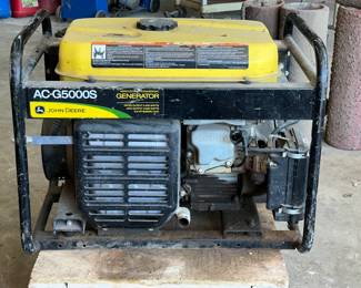 John Deere, model AC-G5000S, agricultural/commercial portable generator