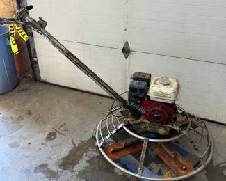 6" walk-behind, gas powered power trowel