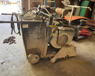 Wedge, model CS30HP, walk-behind concrete saw, 18"