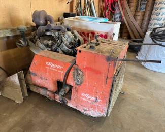 Clipper walk-behind, gas powered concrete saw