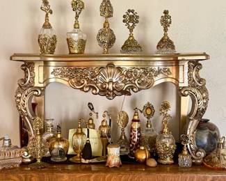 Gold Filigree / Automizers / Devilbiss antique 
Devilbiss Windowpane perfume bottle c1924-1926  (many art deco & speciality ones)