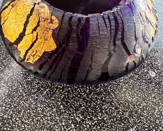 Many small Signed Art Glass Items
This one has gold leaf applied by Calif artist