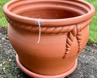 Heavy Terra Cotta Planter / new