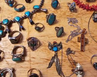 Assorted Turquoise jewelry