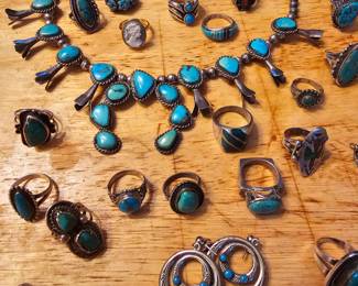 Assorted Turquoise jewelry