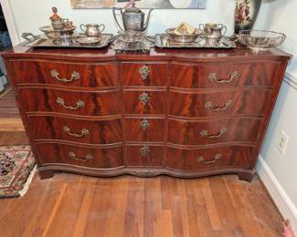 Serpentine Front 12-Drawer Dresser