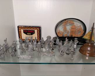 Assorted Pewter Military Figurines