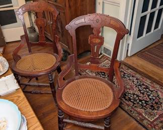 Victorian Caned Chairs