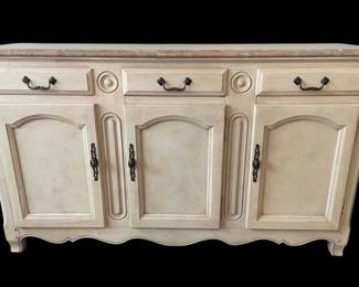 Bernhardt Marble Top Buffet Cabinet