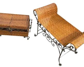 Wicker Chest Bench