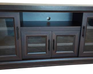 Dark Brown TV Entertainment Stand