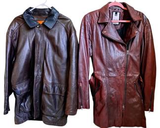 Salvatore Ferragamo And Soia Kyo Leather Jackets