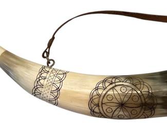 Decorative HandCarved Horn