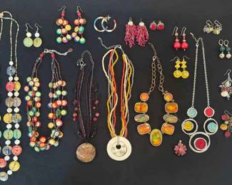 Colorful Beaded Costume Jewelry