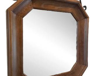 Statement Mirror Wood with Iron