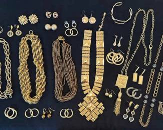 Bold GoldToned Costume Jewelry
