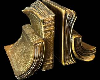 Brass Novel Bookends