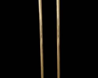 MidCentury Brass Towel Rack