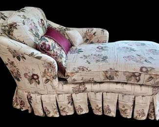 Floral Chaise Lounge