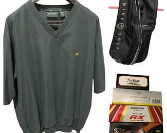 Masters Jacket, Nike Calloway Shoe Bags, Golf Balls