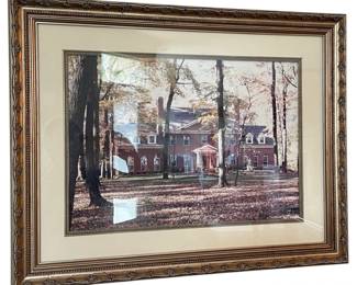 Framed Cedarville University Fall Campus Photo