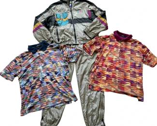 1980s Tail Ski Suit Cedarville University Polos Mens Size L