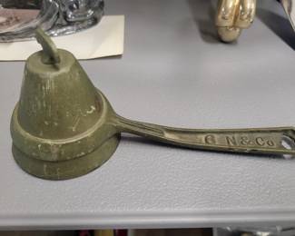 Antique brass ice cream scoop