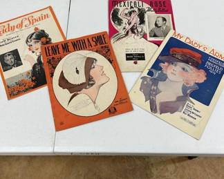Vintage sheet music 