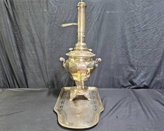 RARE Antique Fraget Brothers Samovar with Tray
