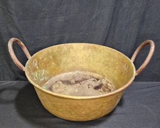 Large Antique Brass Jam / Candy Pan