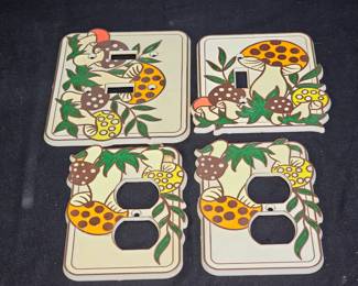 Vtg 1978 Sears Merry Mushroom Switch/Outlet Covers